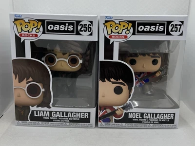 Funko Pop Vinyl Rocks Oasis Liam Gallagher 256 Noel Gallagher 257 Figure NEW UK