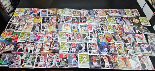 (x100+) Huge Mike Trout Non-Rookie RC Baseball Card Lot. Topps Chrome, Bowman.