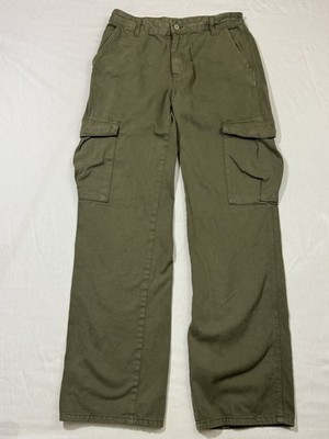 Pull&Bear Green Cargo Chino Pants Womens Size 8