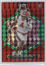 2024 Panini Mosaic Rookies Choice Red & Green Prizm Jer'zhan Newton #336 12po