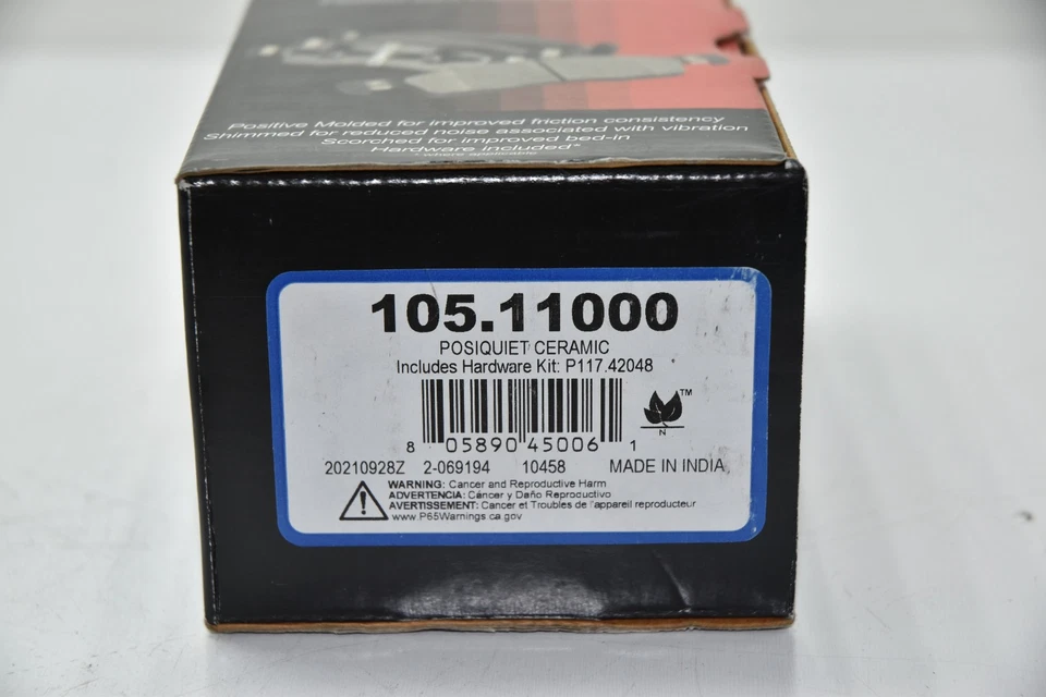 💎 Pinzas de freno traseras cerámicas Nissan Xterra 2005-2015 con herrajes Posi silenciosas Foto 4 de 4