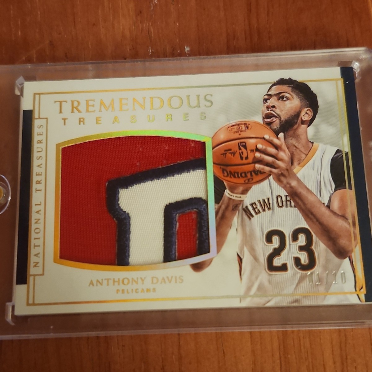 Panini National treasures Anthony Davis 直筆 サイン カード レア [The Brow] inscription Lakers NBA 75th 