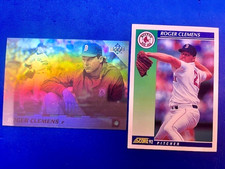 Roger Clemens 1992 Upper Deck MVP Holo & 1992 Score Baseball - Red Sox
