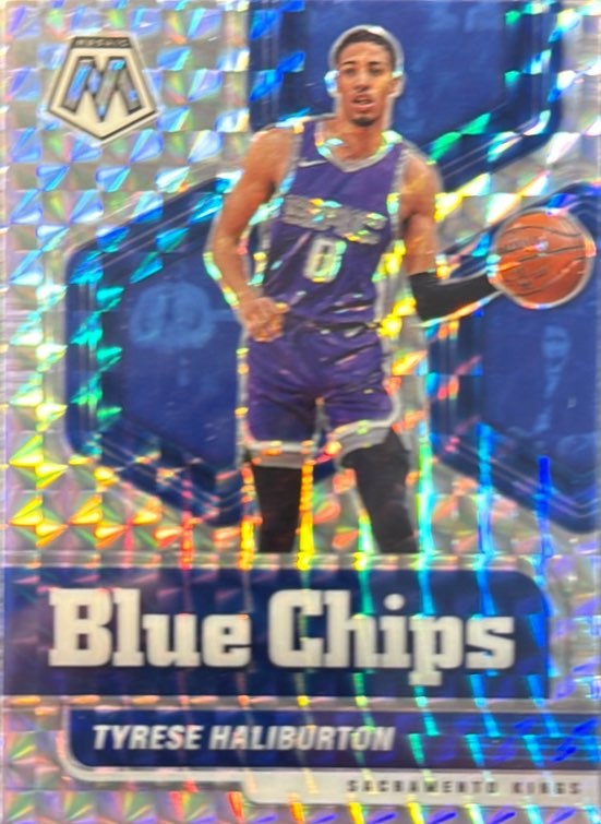 2020 Mosaic Blue Chips#5 Tyrese Haliburton Blue Chips Sacramento Kings