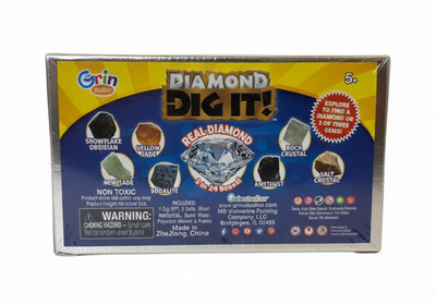   GRIN STUDIOS, Diamond Dig It, 1 of 24, Has Real Diamond, A Gem In Every Box