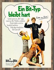 Bitburger Pils - Bitte ein Bit - Reklame Werbeanzeige Original-Werbung 1970 (12)