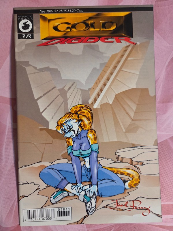 Gold Digger #38- Fred Perry, Manga, Furry, 1997, Antarctic Press, Fantasy, VF!