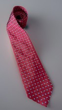 Brooks Brothers Neckwear Tie Red White Blue Tic Weave Pattern USA 100 Silk JBHS