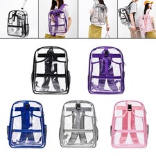 Zaino da tennis in PVC trasparente, grande capacità, per uomo e donna