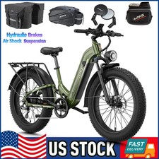 Aipas M1 Max Electric Bike 1800W 48V 17 5Ah 85Mi 26 Fat Tire Hydraulic Brake