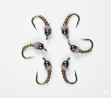 Mirage Frenchie Tungsten Nymphs UV Olive - Premium Trout Fly Fishing Flies