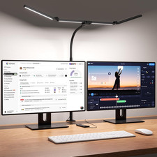 Smart Adjustable LED Desk Lamp with Clamp for Home Office  Crafting
