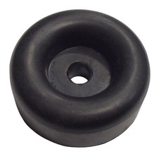 2 Pack Trailer Door Round Rubber Bumper 2-1/2" Diameter 1" Tall w/ Mounting Hole