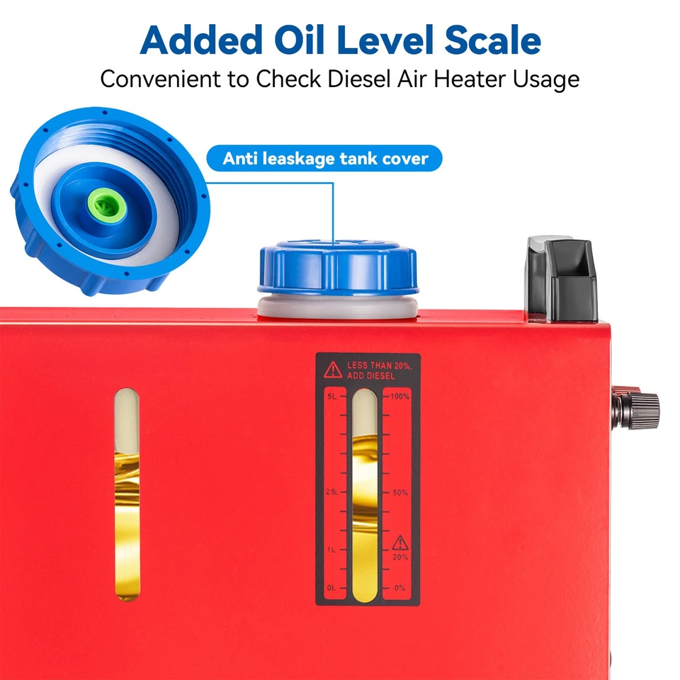 Calefacción diésel 8KW 12V 24V calefacción auxiliar calefacción de aire Air Heater para turismos camiones Rv - Imagen 3 de 4