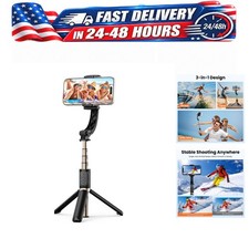 Gimbal Stabilizer for Smartphone 1-Axis Handheld Selfie Stick Tripod with Remote