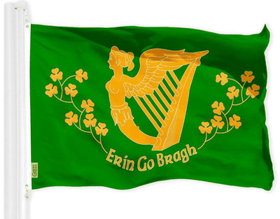 Ireland Erin Go Bragh Flag 3x5 Ft Printed 150D Polyester