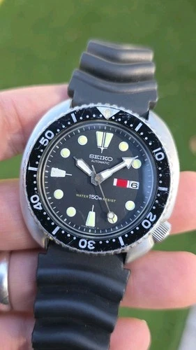 VINTAGE 1984 SEIKO 6309 7040 AUTOMATIC TURTLE DIVER Men's Watch All ORIGINAL