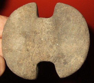Beautiful Tan Butterfly Bannerstone Authentic Indian Artifact with COA