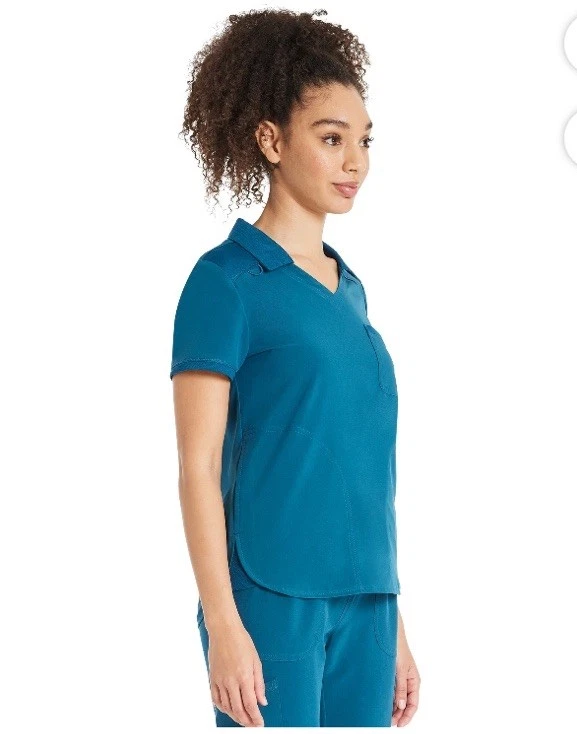 Scrubstar Women's Antimicrobial Premium Performance Collar Top Size:2XL - Image 3 of 4