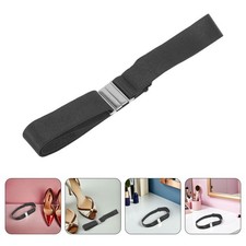 Black Thigh Garters for Women Plus Size Adjustable Zinc Alloy Polyester