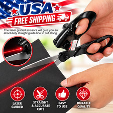 Professional Laser Guided Scissors For Home Crafts Wrapping Gifts Fabric Sewing