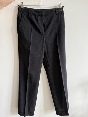 Women Massimo Dutti Trousers Black Wool 34 #O48Z