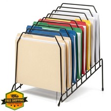Officemate 8 Compartment Incline Wire Caddy Black