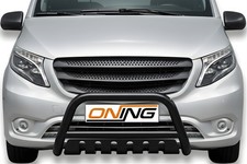 Frontbügel mit Unterfahrschutz für Mercedes Vito W447 2014-2020 SCHWARZ 70mm