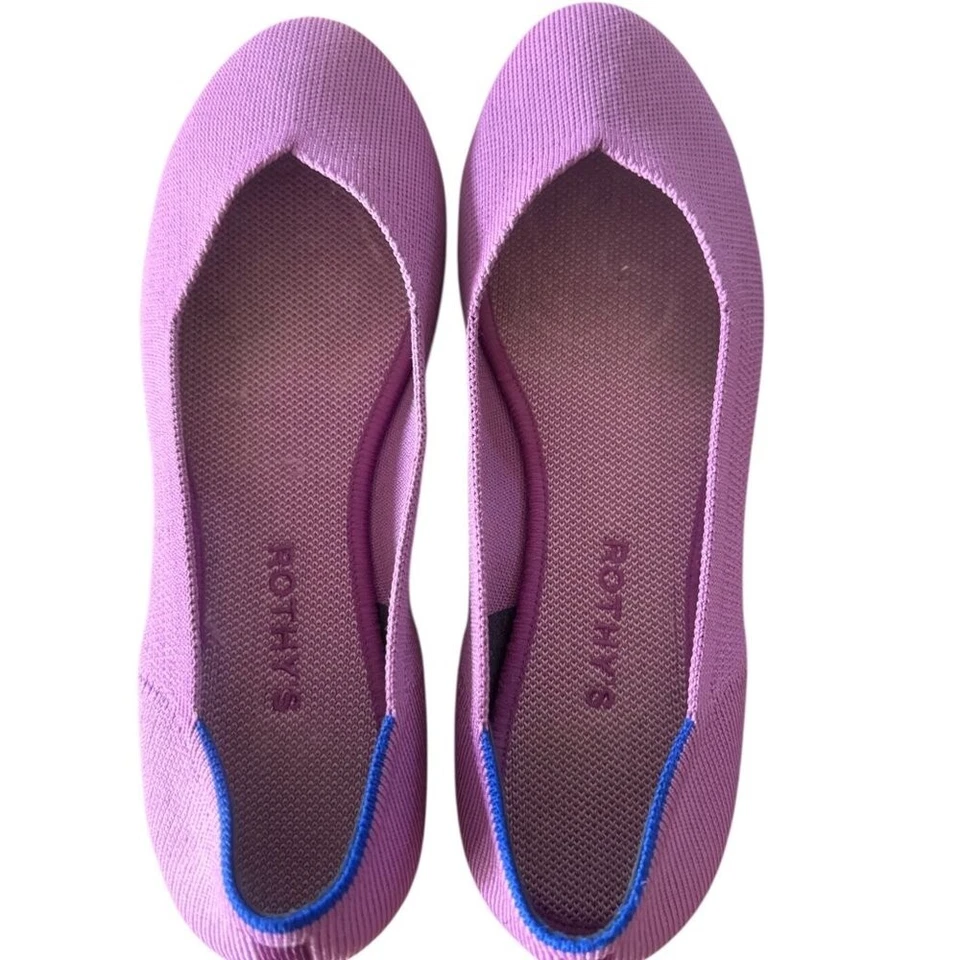 Rothy's 'The Flat' Begonia Rosa Puntera Redonda Talla 9,5 nuevo sin caja Foto 4 de 4