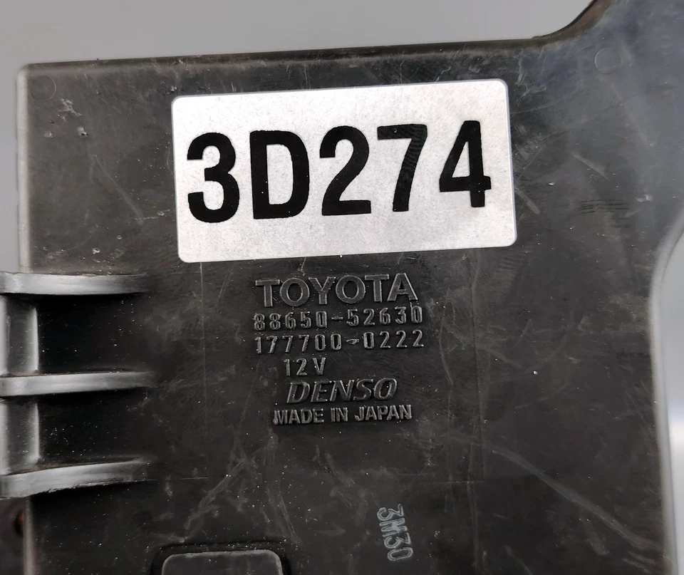 2008 2012 TOYOTA VITZ YARIS BELTA 1.5L HVAC CLIMATE CONTROL MODULE 88650 52630 - Image 2 of 4