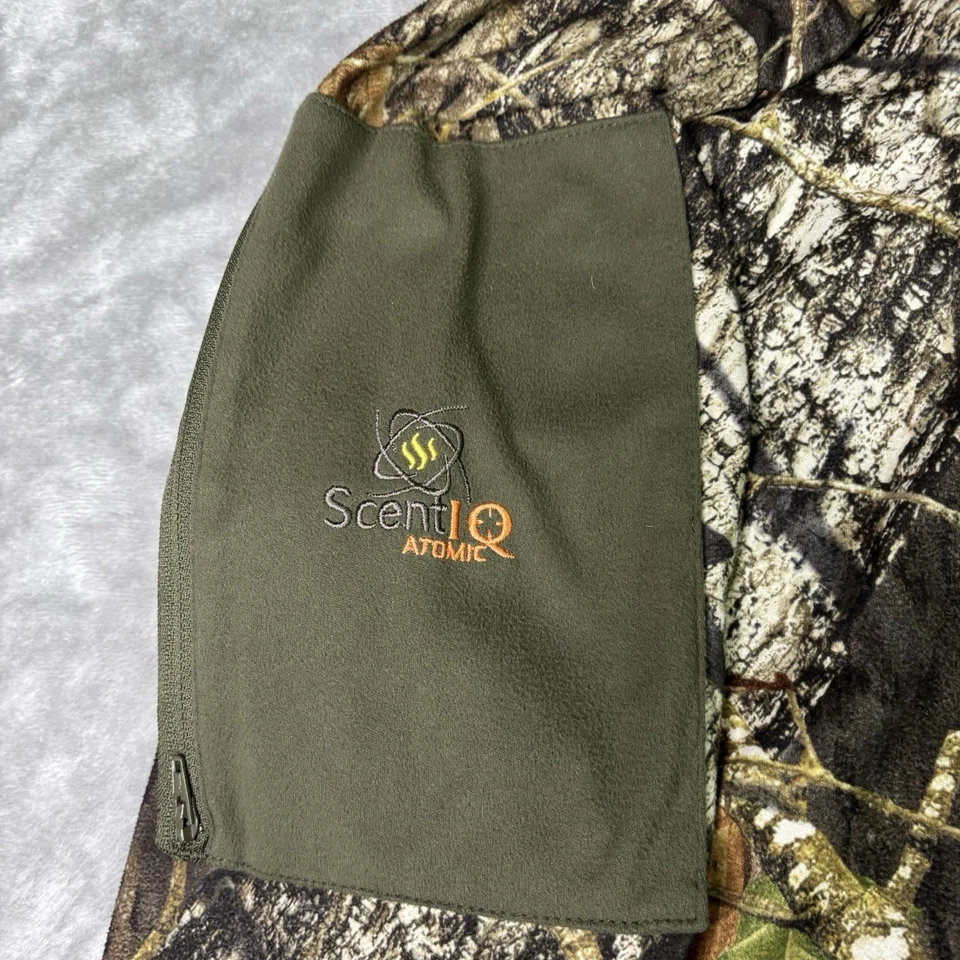 Mens Large Rocky 1/2 Zip Pullover Scent IQ Mossy Oak Camouflage Lightweight Hunt - Image 4 of 4