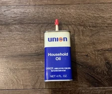 Vintage NOS NEW Union 76 Household Oil Handy Oiler Can 4oz Plastic Tip Free Ship