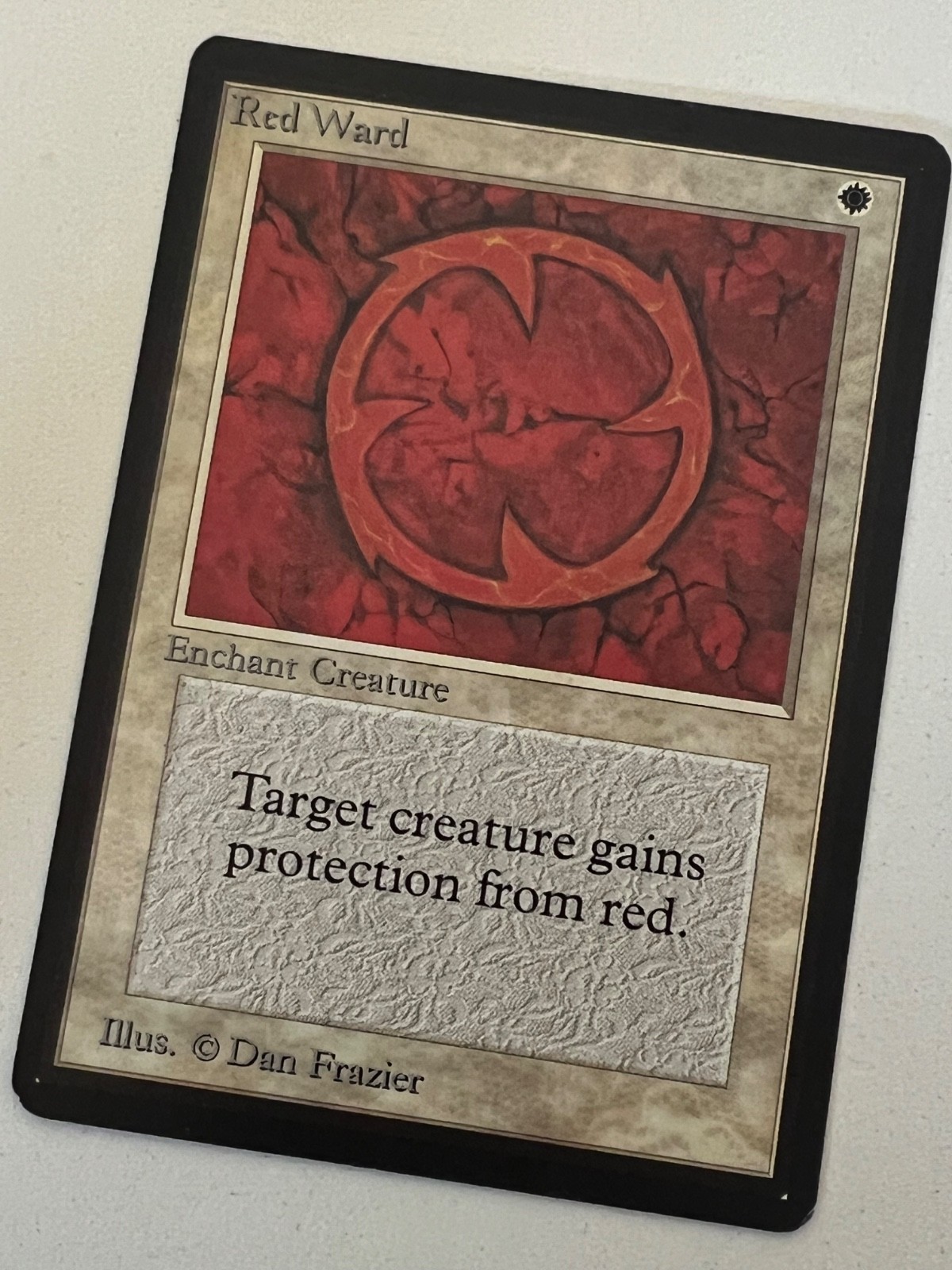 Magic the Gathering MTG Beta Red Ward LP+  (Beta Bob)