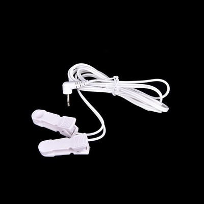 Electrode Lead Wires with 2 Ear Clips for Tens  Machine Massager 2.5mRSYH