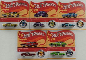 Hot Wheels Classic 50th Anniversary Redline Set 5 Pcs with Button 1:64 887961653434 | eBay