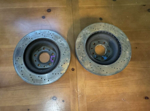 2003-2013 Maserati Quattroporte Left & Right Front Brake Disc Rotors Set OEM - Picture 2 of 6