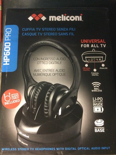 cuffia wireless tv Meliconi HP600-pro | eBay