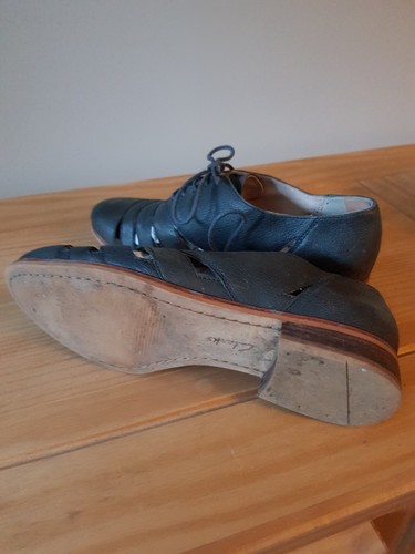 Clark 37 Navy 4 Leather Shoes FzxwZF
