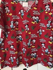 Disney Christmas Meduim Scrub Top