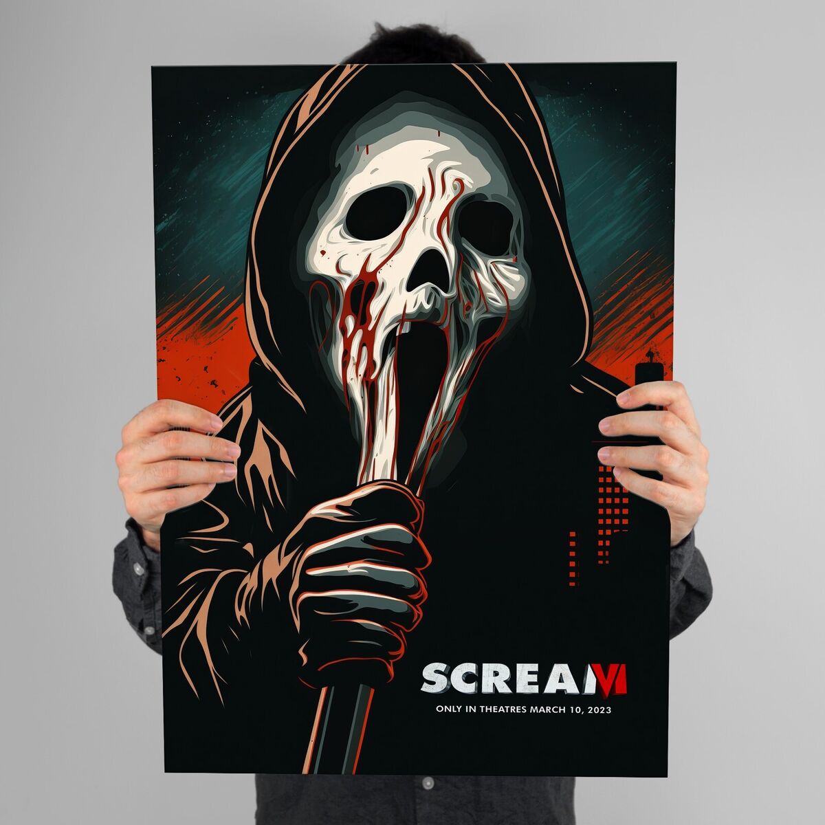 scream VI - scream 6 - ghost face t -shirt 2023 Poster for Sale