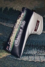 NEW PRG Magnetic Blade Putter Head Cover SHINNECOCK HILLS GOLF CLUB White & Blue