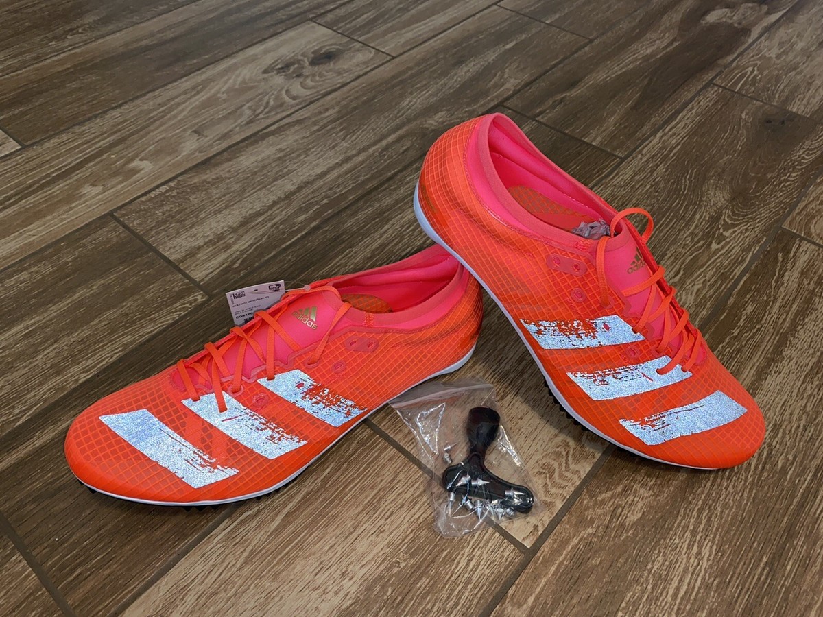 Adidas Adizero Ambition M Sprint Spikes Shoes NEW Adidas Adizero Ambition 3 Mens Running Spikes AQ5592 - Navy  main image 3