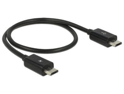 30cm Power Sharing Kabel OTG Kabel Micro USB-B Stecker auf Micro USB-B Stecker