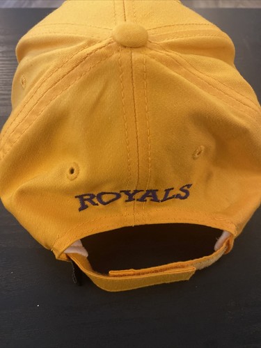 B Royals Yellow Baseball Cap Pacific Headware Double Sword Adjustable Strap - Picture 4 of 8