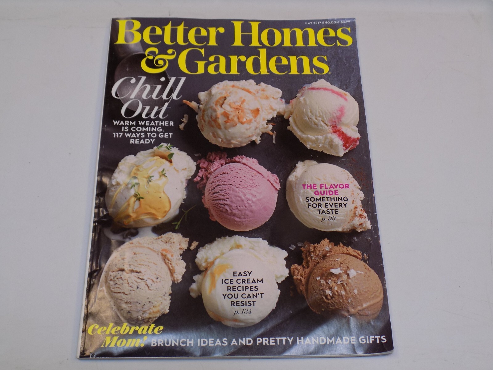 Better Homes and Gardens May 2017 Ice Cream Recipes Mother's Day Special