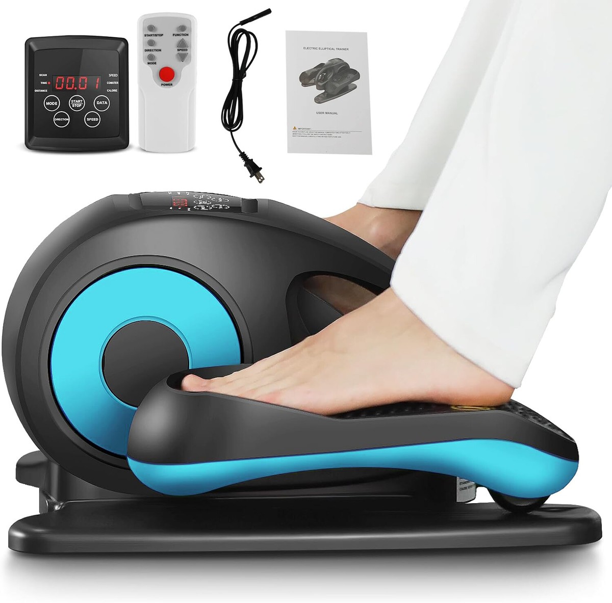 Under Desk Elliptical Machine Quiet Pedal Exerciser For Home