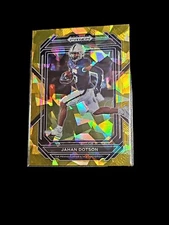 2023 Panini Prizm Draft Picks - Gold Ice Prizm #44 Jahan Dotson