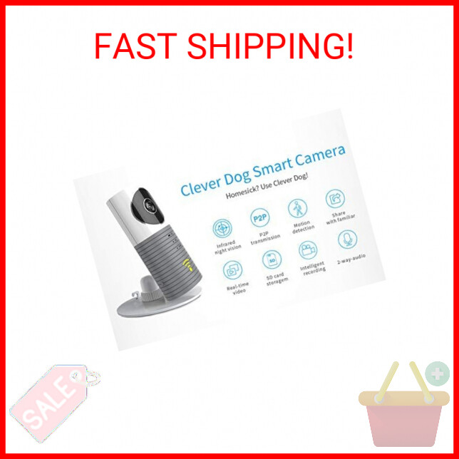 Clever Dog Camera Wifi, Small Pet Nanny Camera with Audio and Video ...