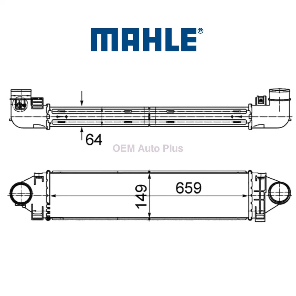 Intercooler Mahle 6G919L440CD OEM para Land Rover Range Rover Evoque 2012-2016 Foto 3 de 3