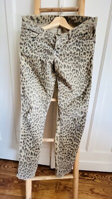 slim skinny jeans stretch 38 Damen von Current Elliot. Gray Leopard. 